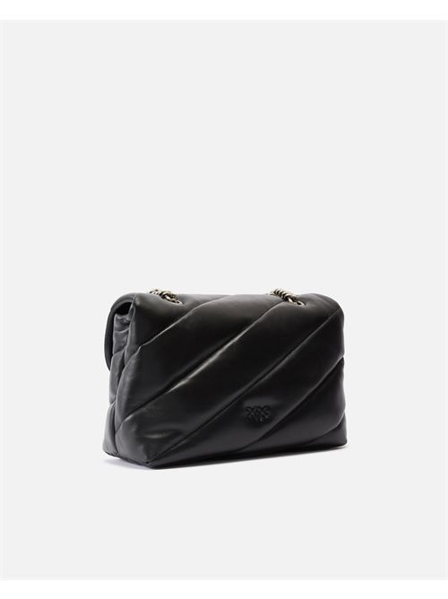 Borsa a tracolla media Love Bag Puff in nappa trapuntata con catena PINKO | 100038A0F2/Z99O